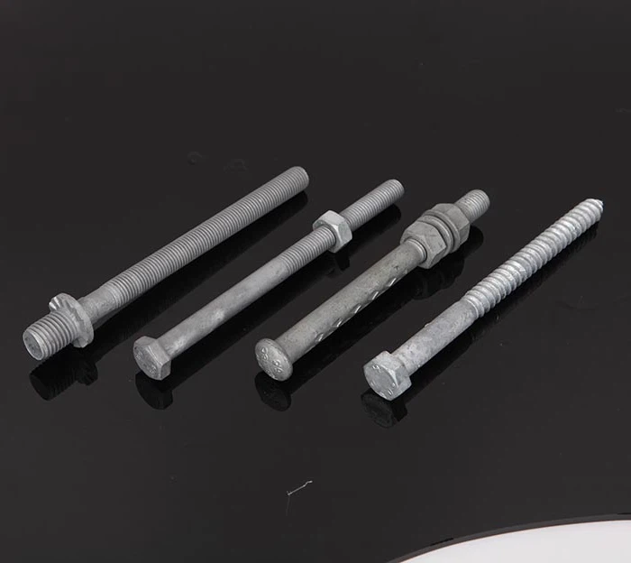 Karsti cinkotas A325 smagas sešstūra skrūves UNC HDG konstrukcijas skrūves