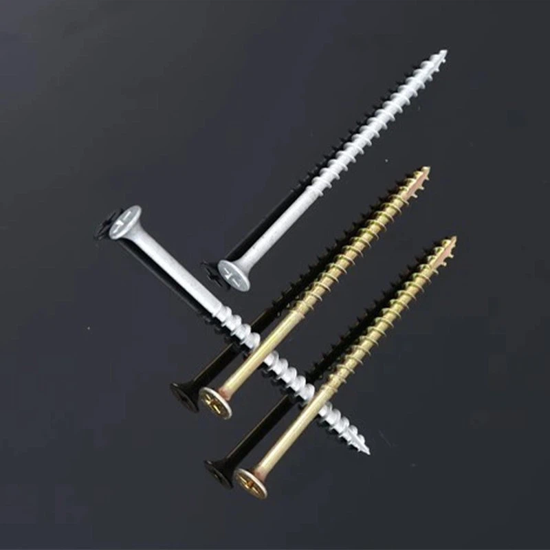 Ruspert balta skaidu plātnes skrūve ar izgriezumu